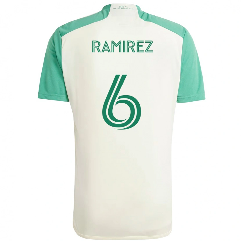Danxen Damen Alonso Ramírez #6 Weiß Grün Auswärtstrikot Trikot 2025/26 T-Shirt Österreich