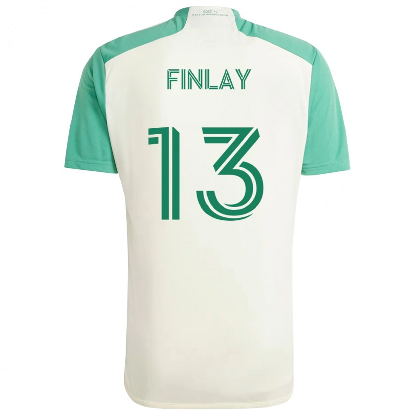 Danxen Damen Ethan Finlay #13 Weiß Grün Auswärtstrikot Trikot 2025/26 T-Shirt Österreich