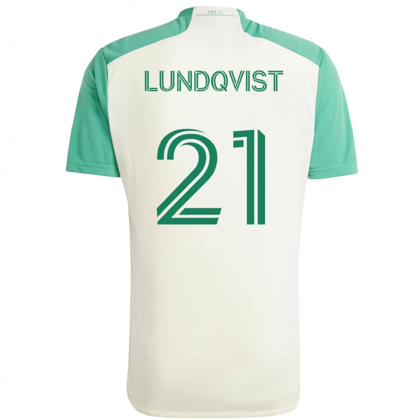 Danxen Damen Adam Lundqvist #21 Weiß Grün Auswärtstrikot Trikot 2025/26 T-Shirt Österreich