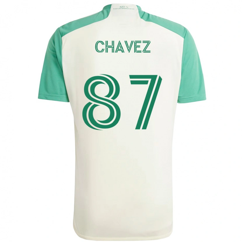 Danxen Damen Alfonso Ocampo-Chávez #87 Weiß Grün Auswärtstrikot Trikot 2025/26 T-Shirt Österreich