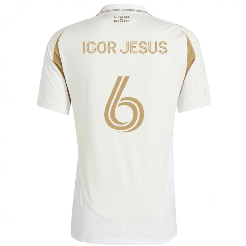 Danxen Damen Igor Jesus #6 Weiß Braun Auswärtstrikot Trikot 2025/26 T-Shirt Österreich
