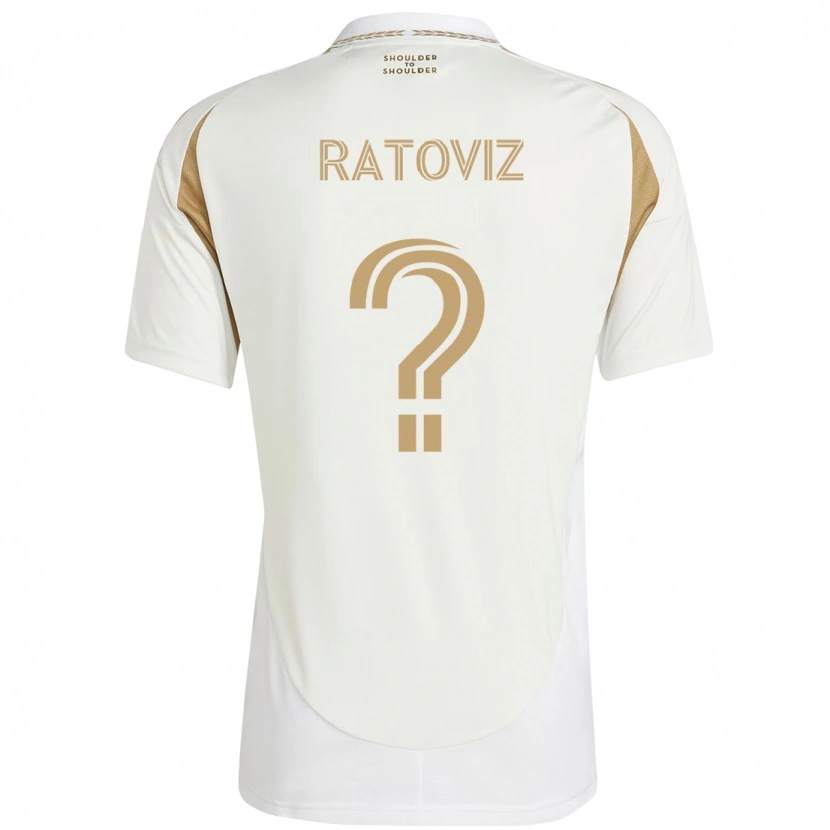 Danxen Damen Tamir Ratoviz #0 Weiß Braun Auswärtstrikot Trikot 2025/26 T-Shirt Österreich
