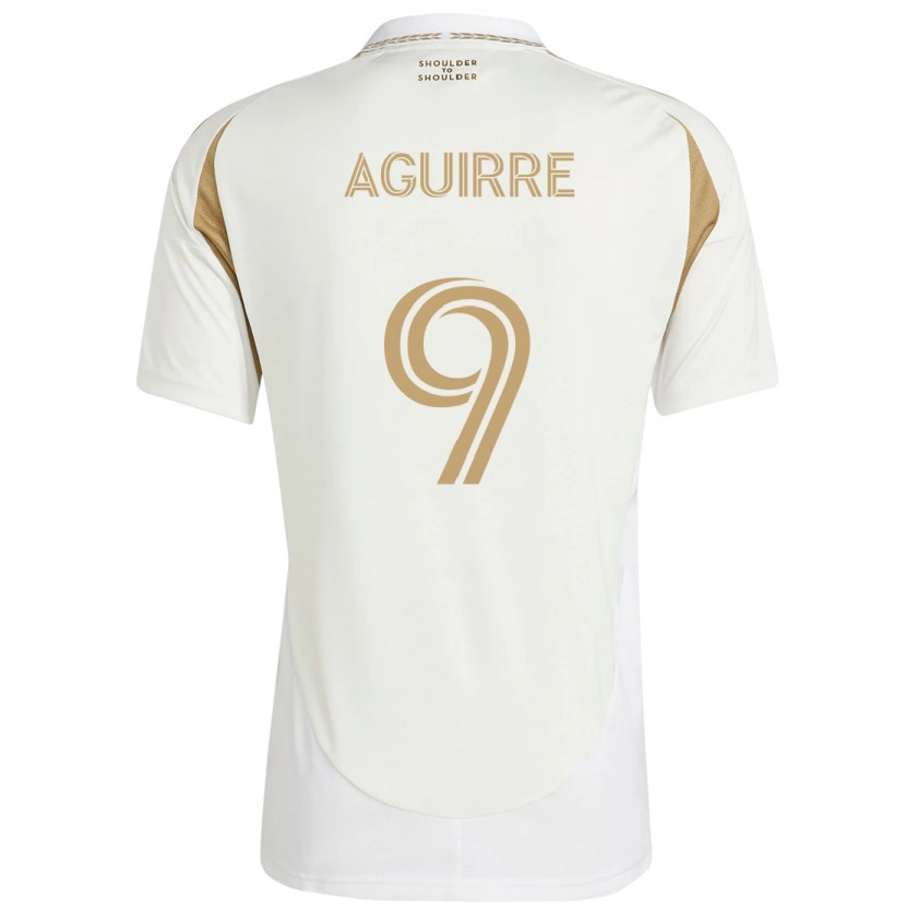 Danxen Damen Dustin Aguirre #9 Weiß Braun Auswärtstrikot Trikot 2025/26 T-Shirt Österreich