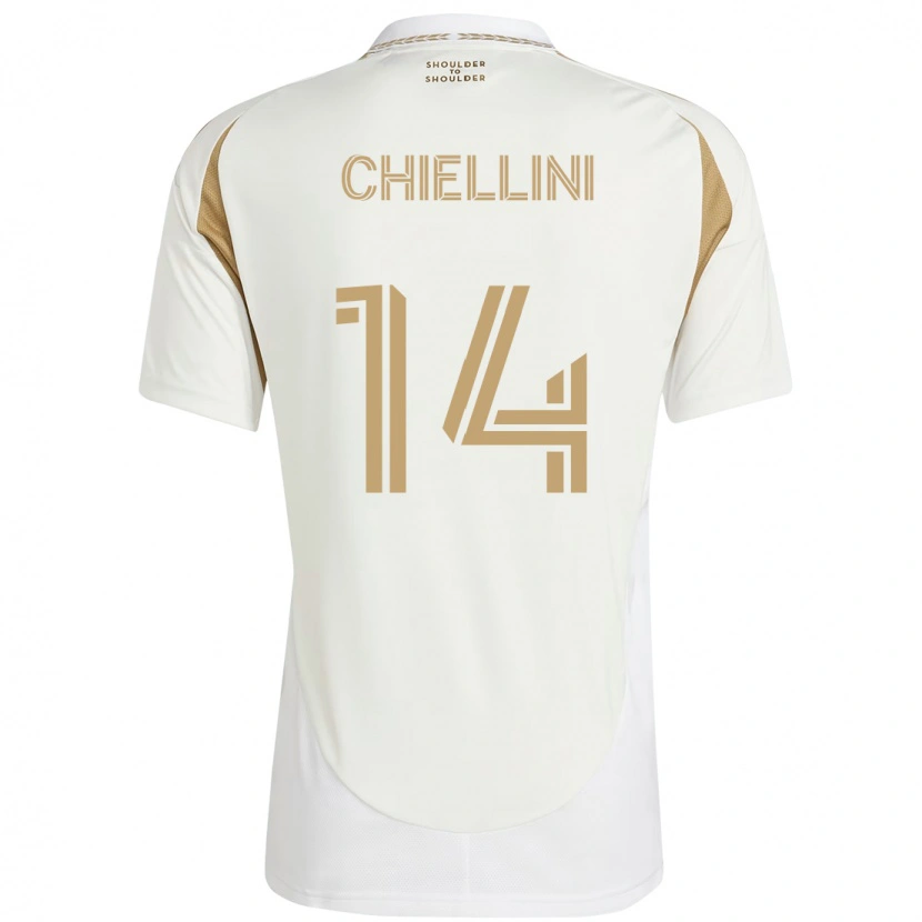 Danxen Damen Giorgio Chiellini #14 Weiß Braun Auswärtstrikot Trikot 2025/26 T-Shirt Österreich