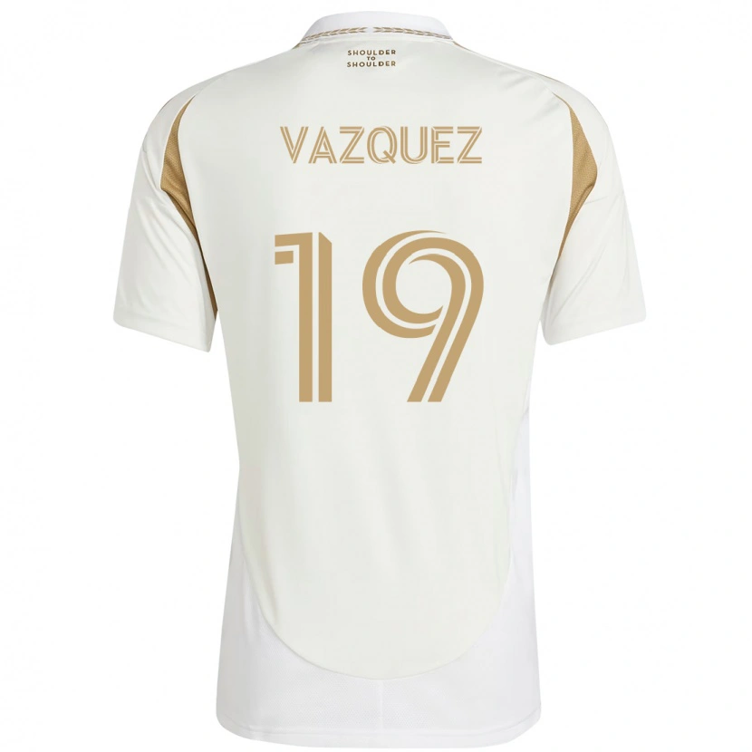 Danxen Damen Favian Vazquez #19 Weiß Braun Auswärtstrikot Trikot 2025/26 T-Shirt Österreich