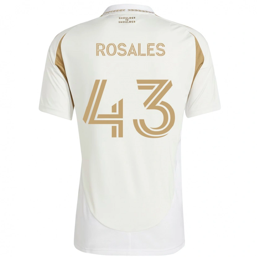 Danxen Damen Diego Rosales #43 Weiß Braun Auswärtstrikot Trikot 2025/26 T-Shirt Österreich