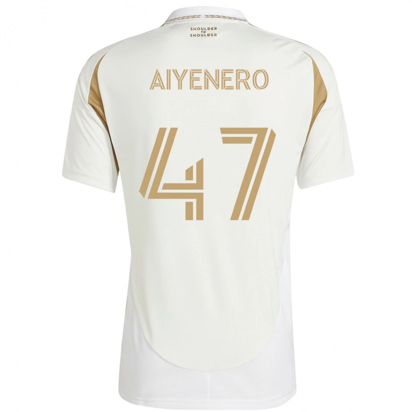 Danxen Damen Marius Aiyenero #47 Weiß Braun Auswärtstrikot Trikot 2025/26 T-Shirt Österreich