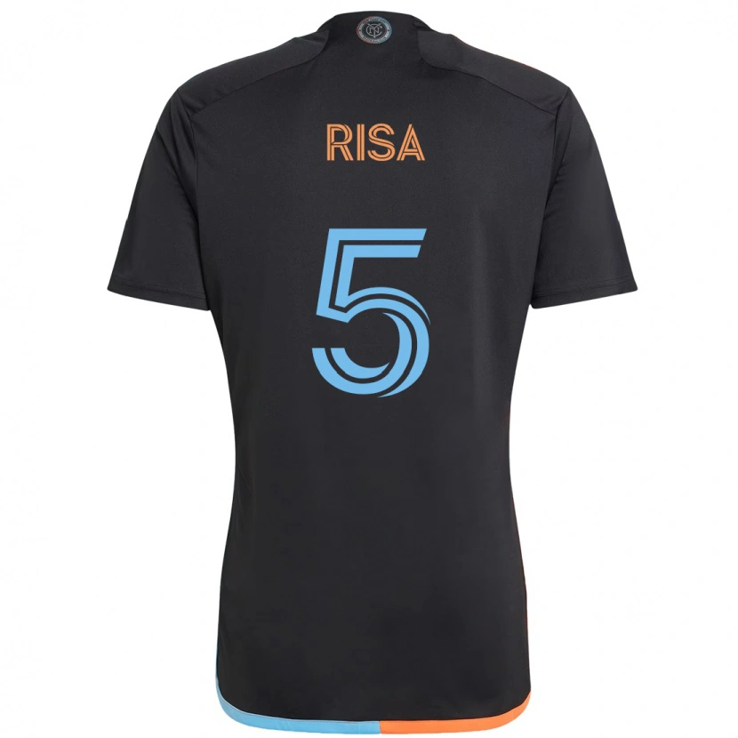Danxen Damen Birk Risa #5 Schwarz Blau Orange Auswärtstrikot Trikot 2025/26 T-Shirt Österreich