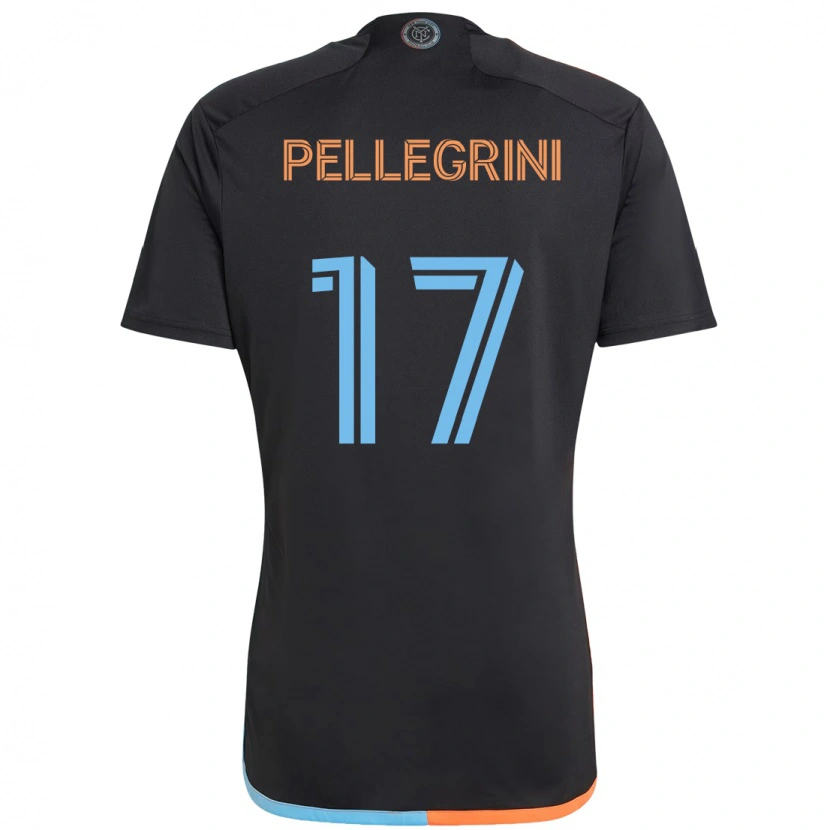 Danxen Damen Matías Pellegrini #17 Schwarz Blau Orange Auswärtstrikot Trikot 2025/26 T-Shirt Österreich