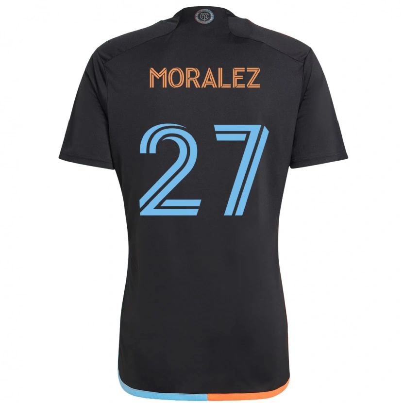 Danxen Damen Maxi Moralez #27 Schwarz Blau Orange Auswärtstrikot Trikot 2025/26 T-Shirt Österreich