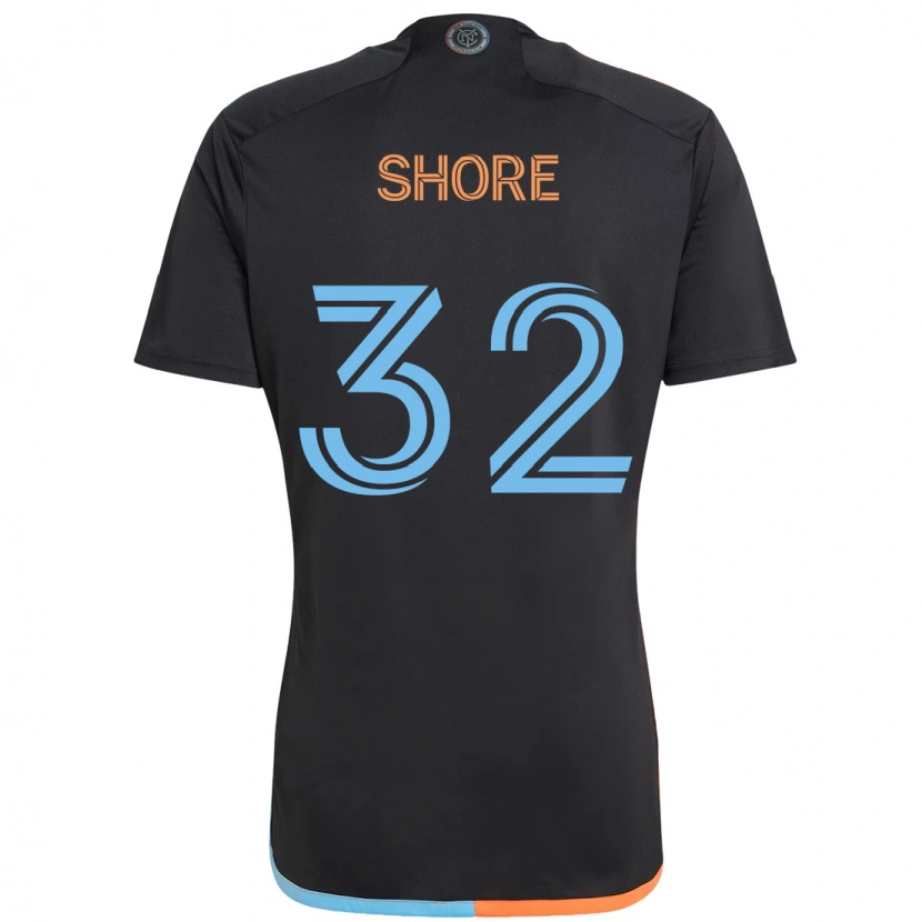 Danxen Damen Jonathan Shore #32 Schwarz Blau Orange Auswärtstrikot Trikot 2025/26 T-Shirt Österreich