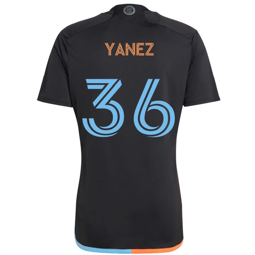Danxen Damen Zidane Yañez #36 Schwarz Blau Orange Auswärtstrikot Trikot 2025/26 T-Shirt Österreich