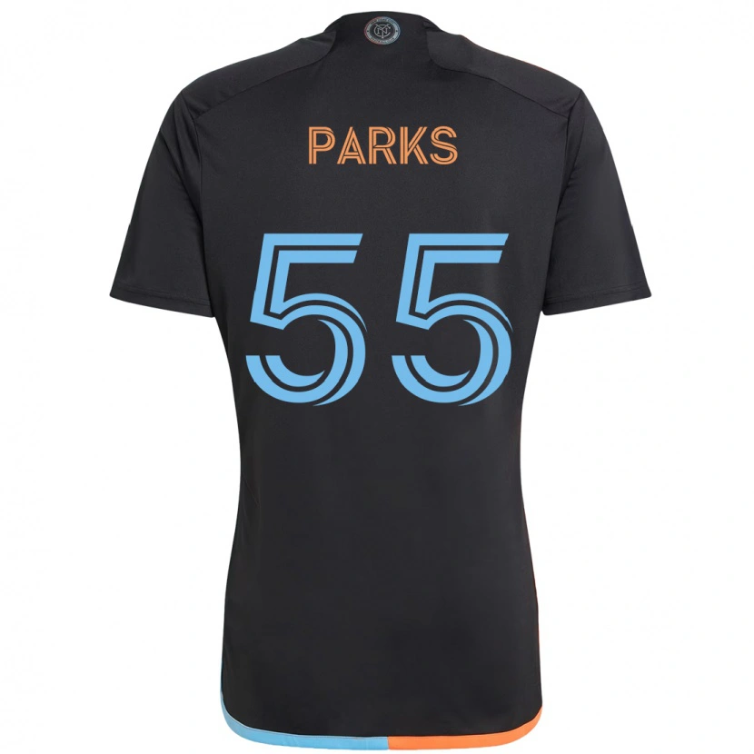 Danxen Damen Keaton Parks #55 Schwarz Blau Orange Auswärtstrikot Trikot 2025/26 T-Shirt Österreich