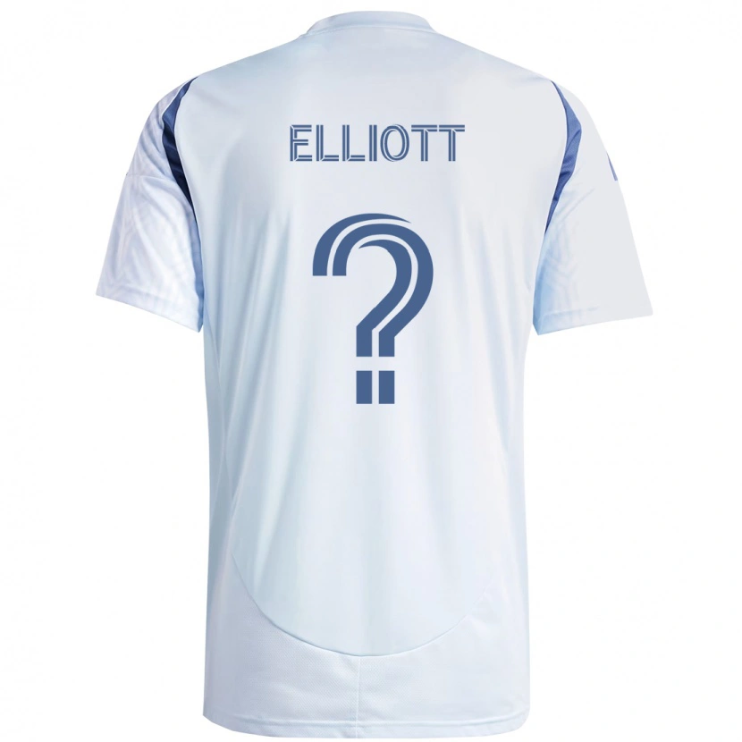 Danxen Damen Jack Elliott #0 Hellhimmelblau Blau Auswärtstrikot Trikot 2025/26 T-Shirt Österreich