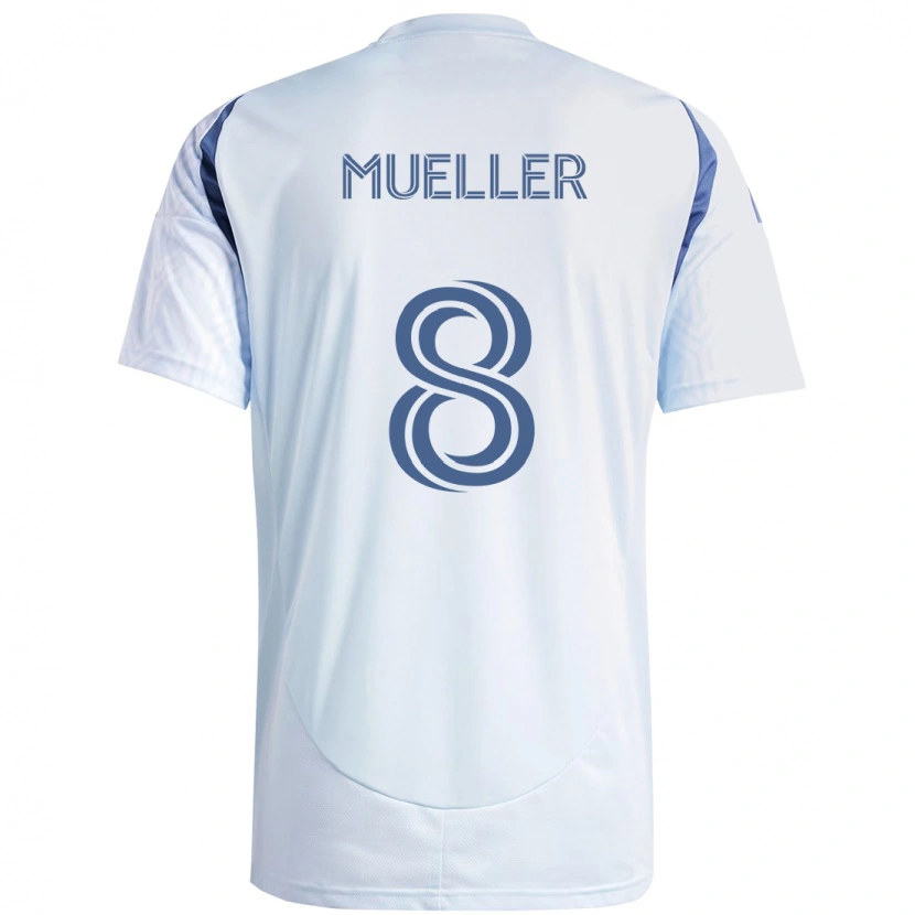 Danxen Damen Chris Mueller #8 Hellhimmelblau Blau Auswärtstrikot Trikot 2025/26 T-Shirt Österreich