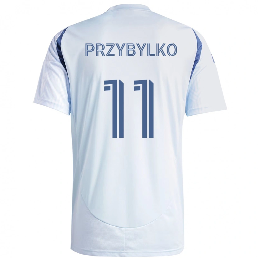 Danxen Damen Kacper Przybylko #11 Hellhimmelblau Blau Auswärtstrikot Trikot 2025/26 T-Shirt Österreich