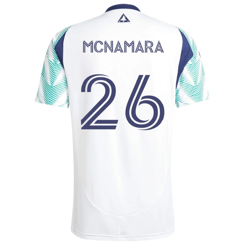 Danxen Damen Tommy Mcnamara #26 Weiß Blau Auswärtstrikot Trikot 2025/26 T-Shirt Österreich