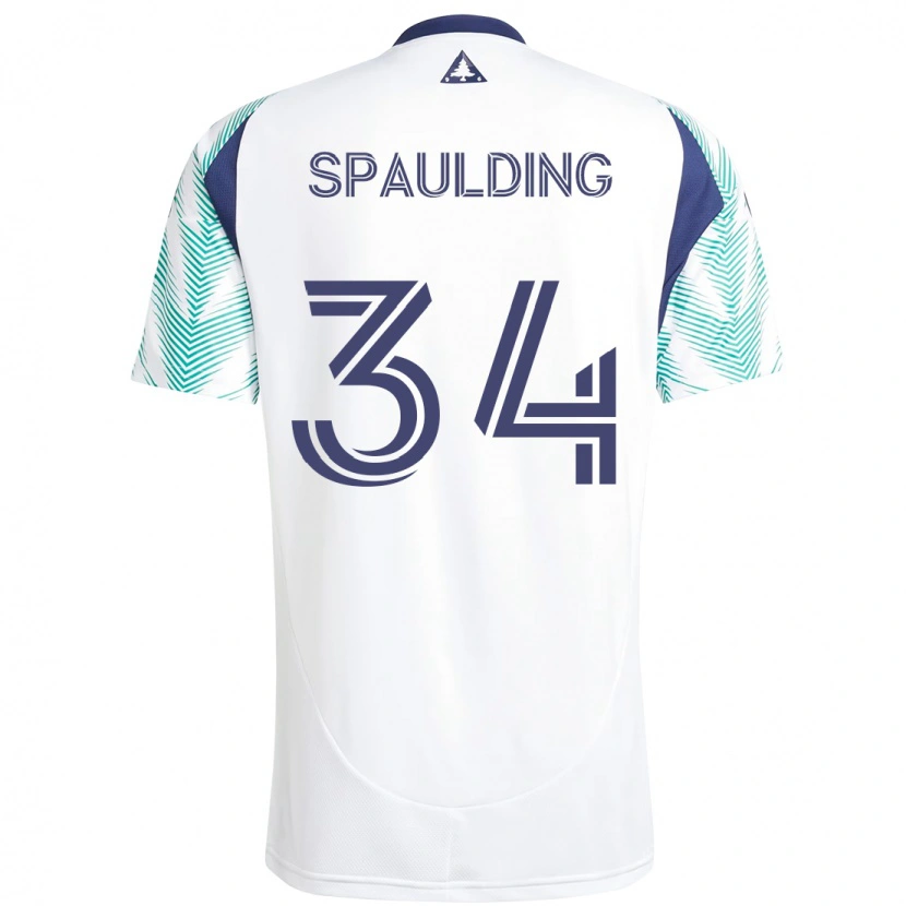 Danxen Damen Ryan Spaulding #34 Weiß Blau Auswärtstrikot Trikot 2025/26 T-Shirt Österreich