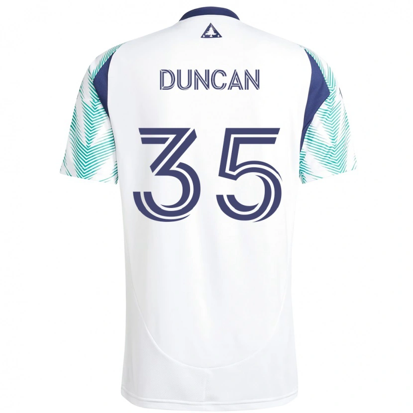 Danxen Damen Nakye Greenidge-Duncan #35 Weiß Blau Auswärtstrikot Trikot 2025/26 T-Shirt Österreich