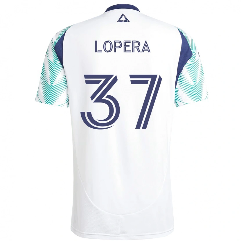 Danxen Damen Steban Lopera #37 Weiß Blau Auswärtstrikot Trikot 2025/26 T-Shirt Österreich