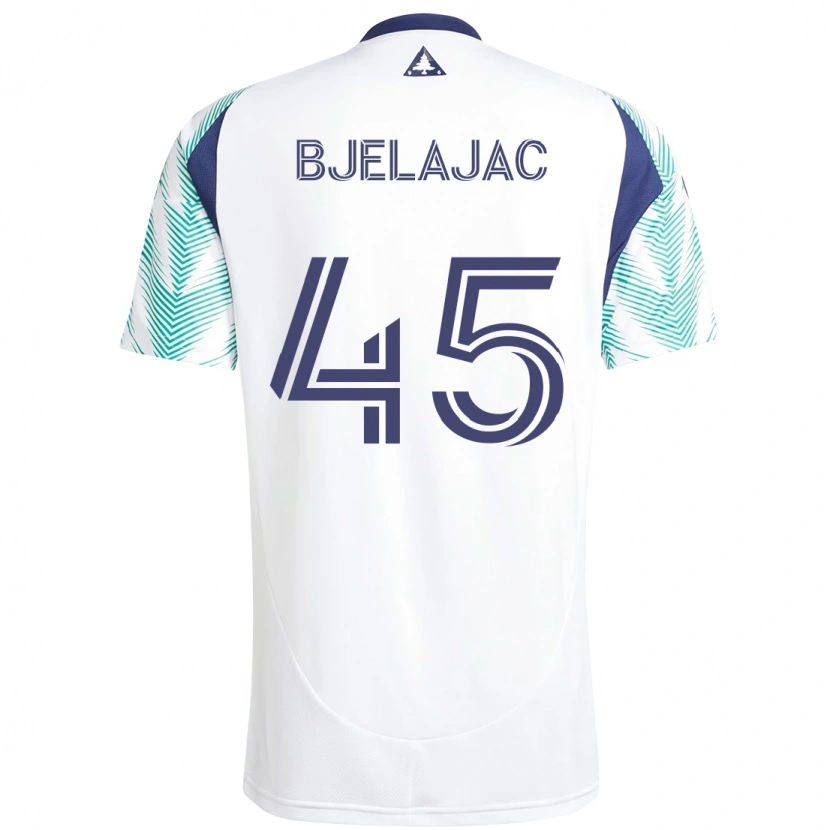 Danxen Damen Andrej Bjelajac #45 Weiß Blau Auswärtstrikot Trikot 2025/26 T-Shirt Österreich