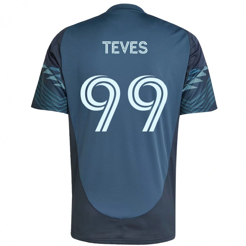 Danxen Damen Dylan Teves #99 Hellblau Auswärtstrikot Trikot 2025/26 T-Shirt Österreich