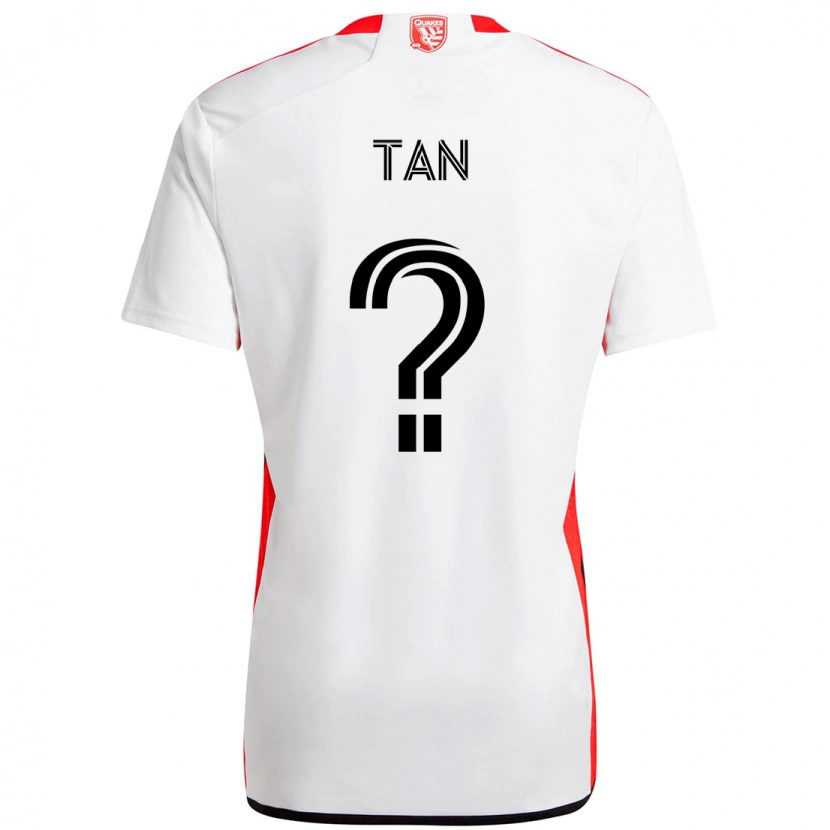Danxen Damen Oliver Tan #0 Weiß Rot Auswärtstrikot Trikot 2025/26 T-Shirt Österreich