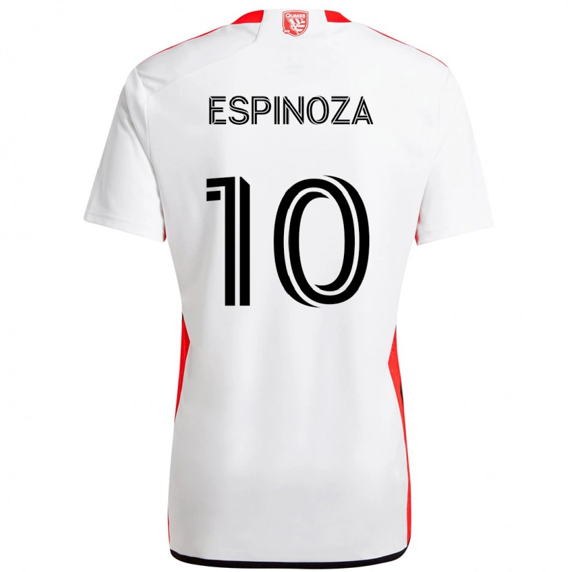 Danxen Damen Cristian Espinoza #10 Weiß Rot Auswärtstrikot Trikot 2025/26 T-Shirt Österreich
