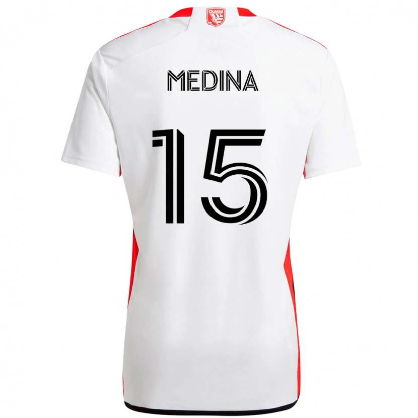 Danxen Damen Cruz Medina #15 Weiß Rot Auswärtstrikot Trikot 2025/26 T-Shirt Österreich