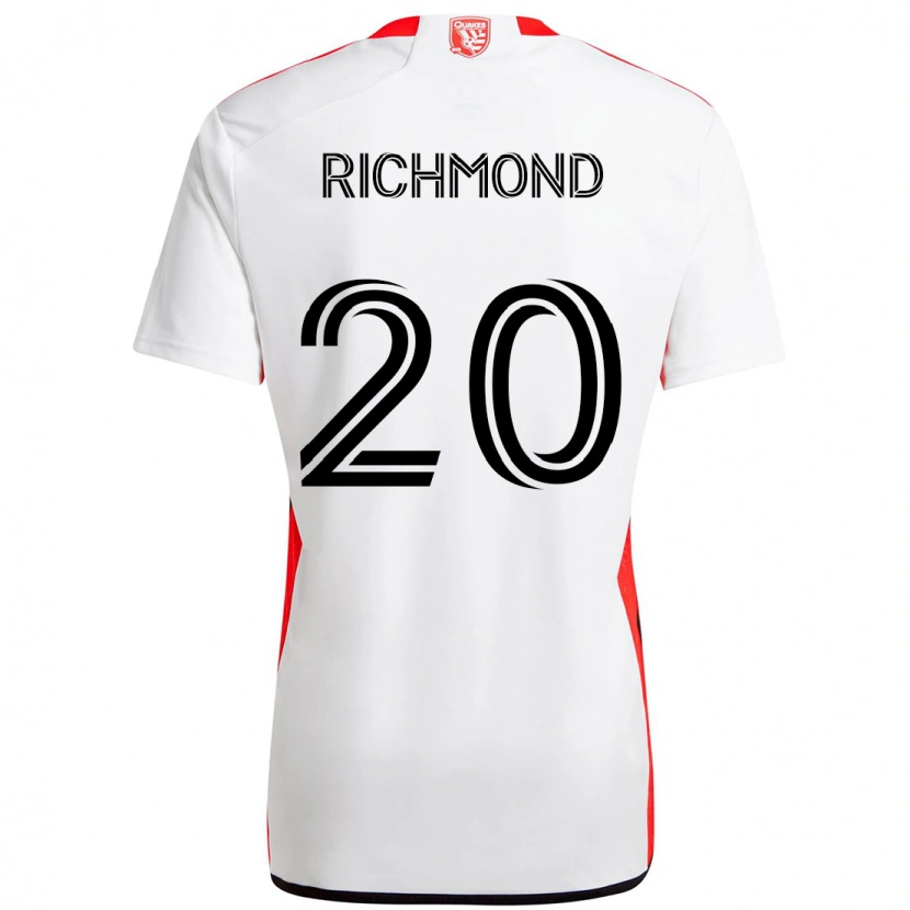 Danxen Damen Will Richmond #20 Weiß Rot Auswärtstrikot Trikot 2025/26 T-Shirt Österreich