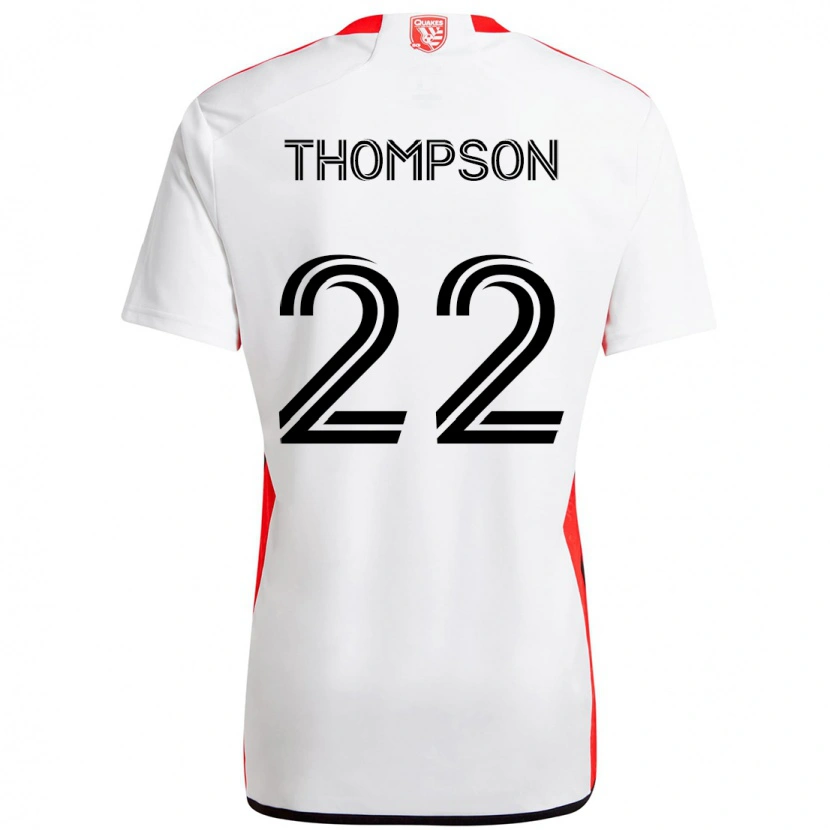 Danxen Damen Tommy Thompson #22 Weiß Rot Auswärtstrikot Trikot 2025/26 T-Shirt Österreich
