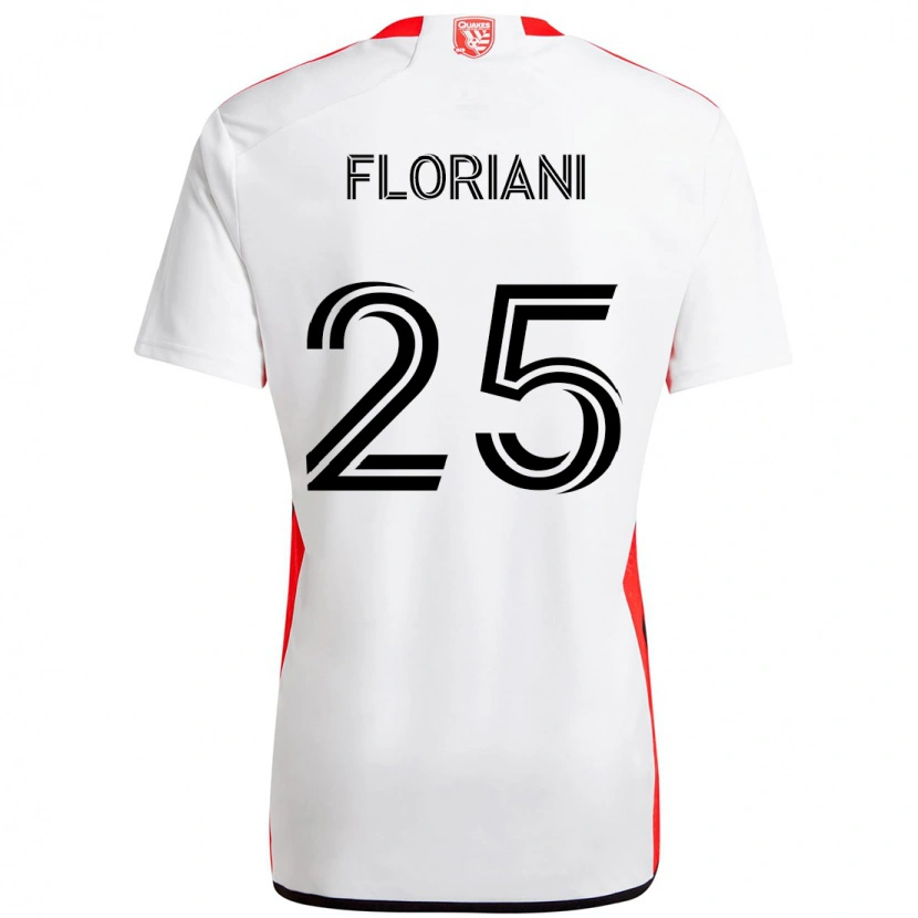 Danxen Damen Max Floriani #25 Weiß Rot Auswärtstrikot Trikot 2025/26 T-Shirt Österreich