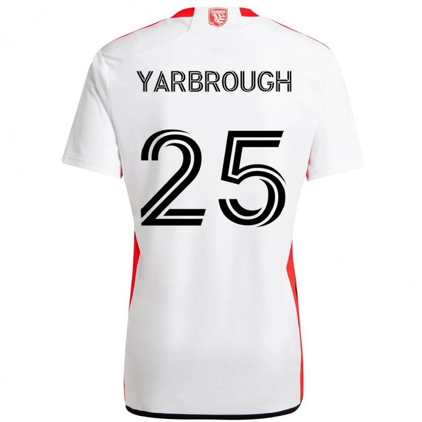 Danxen Damen William Yarbrough #25 Weiß Rot Auswärtstrikot Trikot 2025/26 T-Shirt Österreich
