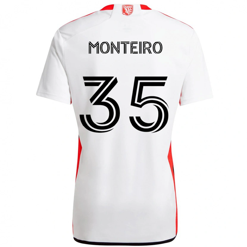 Danxen Damen Jamiro Monteiro #35 Weiß Rot Auswärtstrikot Trikot 2025/26 T-Shirt Österreich