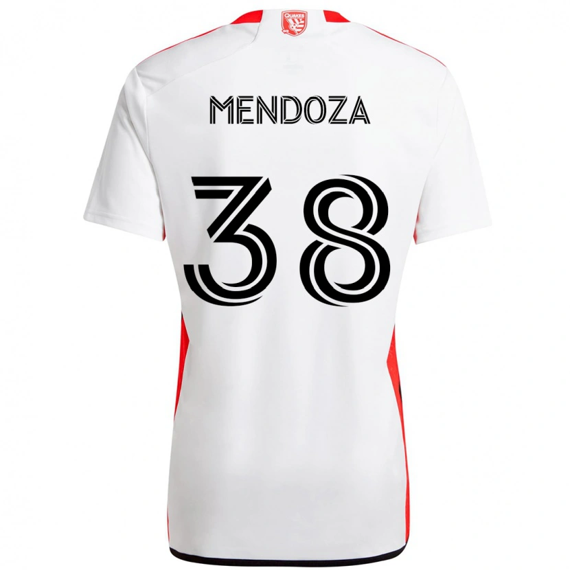 Danxen Damen Edwyn Mendoza #38 Weiß Rot Auswärtstrikot Trikot 2025/26 T-Shirt Österreich