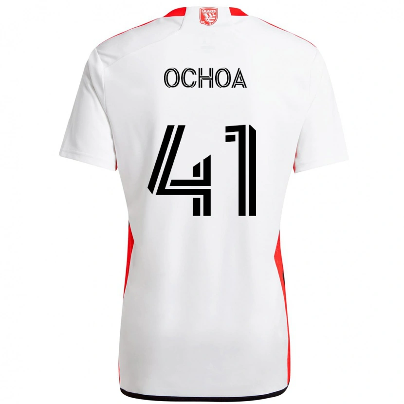 Danxen Damen Emmanuel Ochoa #41 Weiß Rot Auswärtstrikot Trikot 2025/26 T-Shirt Österreich
