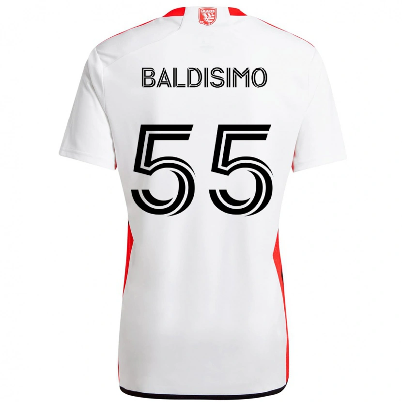 Danxen Damen Michael Baldisimo #55 Weiß Rot Auswärtstrikot Trikot 2025/26 T-Shirt Österreich