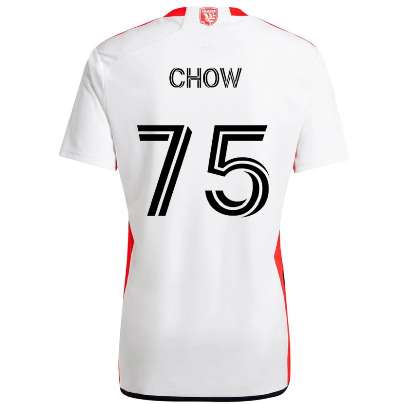 Danxen Damen Alex Chow #75 Weiß Rot Auswärtstrikot Trikot 2025/26 T-Shirt Österreich