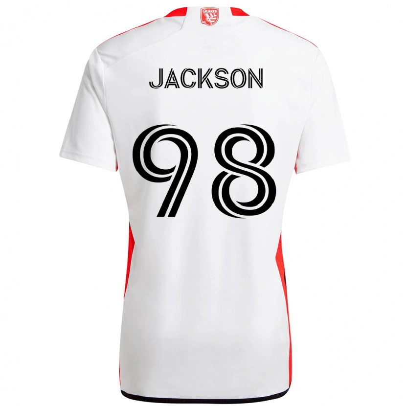 Danxen Damen Jacob Jackson #98 Weiß Rot Auswärtstrikot Trikot 2025/26 T-Shirt Österreich