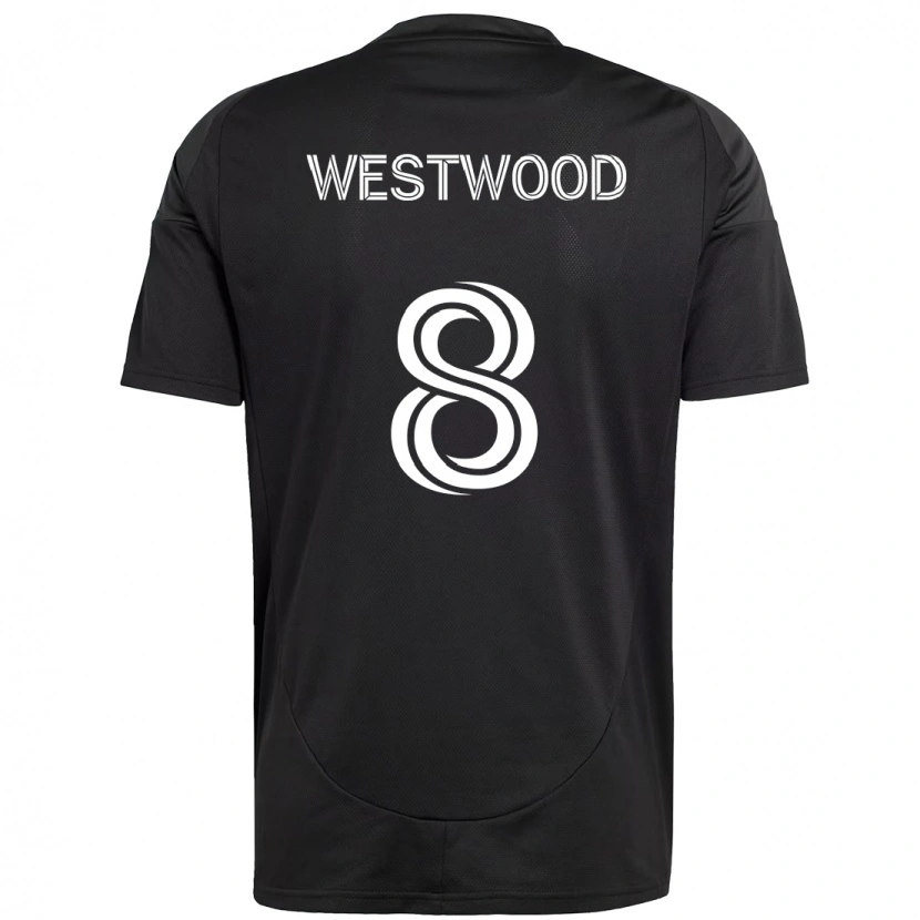 Danxen Damen Ashley Westwood #8 Schwarz Weiß Auswärtstrikot Trikot 2025/26 T-Shirt Österreich