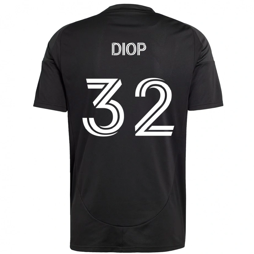 Danxen Damen Hamady Diop #32 Schwarz Weiß Auswärtstrikot Trikot 2025/26 T-Shirt Österreich