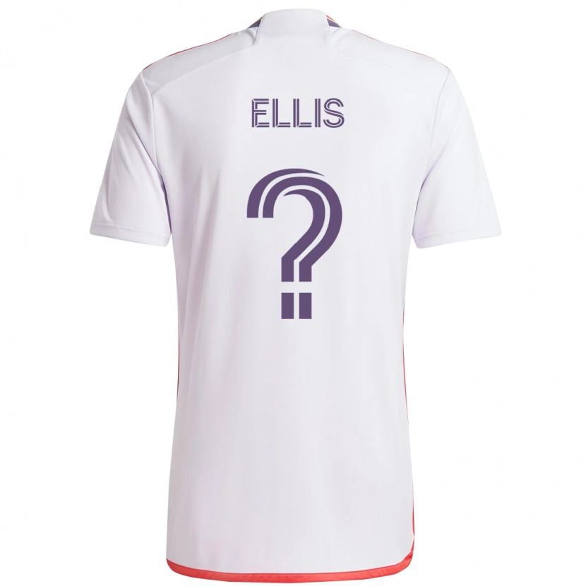 Danxen Damen Justin Ellis #0 Weiß Lila Auswärtstrikot Trikot 2025/26 T-Shirt Österreich