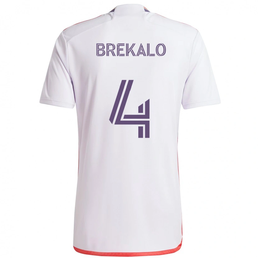 Danxen Damen David Brekalo #4 Weiß Lila Auswärtstrikot Trikot 2025/26 T-Shirt Österreich