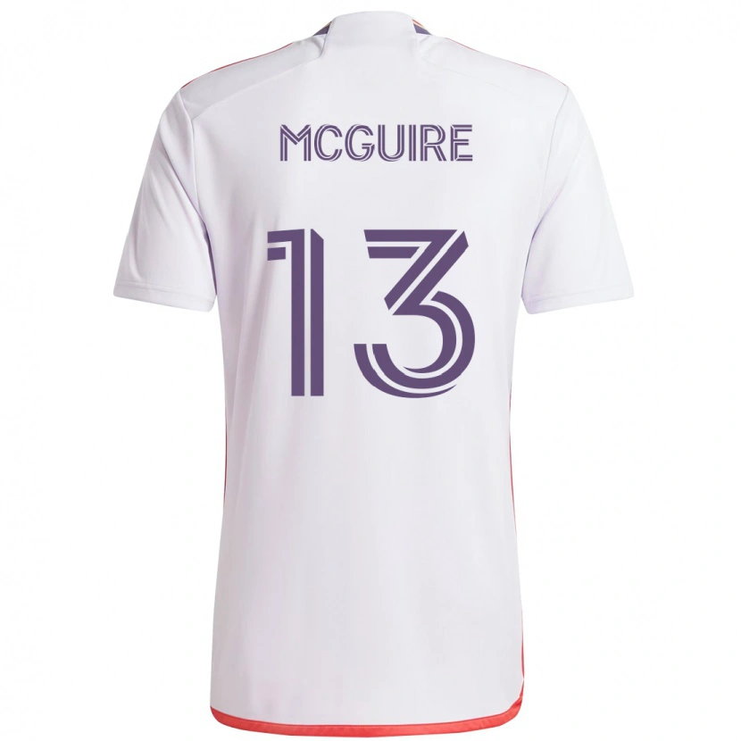 Danxen Damen Duncan Mcguire #13 Weiß Lila Auswärtstrikot Trikot 2025/26 T-Shirt Österreich