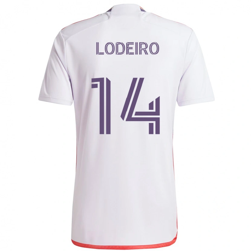 Danxen Damen Nicolás Lodeiro #14 Weiß Lila Auswärtstrikot Trikot 2025/26 T-Shirt Österreich