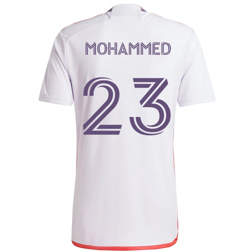 Danxen Damen Shak Mohammed #23 Weiß Lila Auswärtstrikot Trikot 2025/26 T-Shirt Österreich