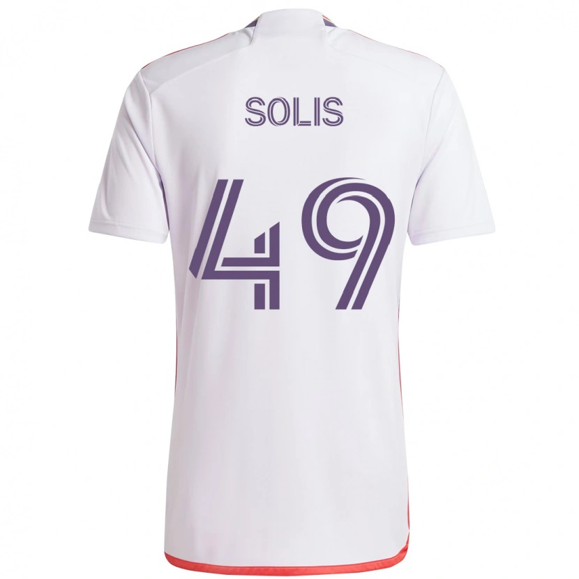 Danxen Damen Jhon Solís #49 Weiß Lila Auswärtstrikot Trikot 2025/26 T-Shirt Österreich