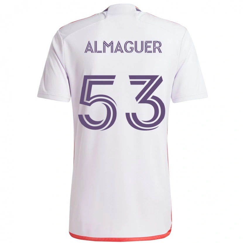 Danxen Damen Jorge Almaguer #53 Weiß Lila Auswärtstrikot Trikot 2025/26 T-Shirt Österreich