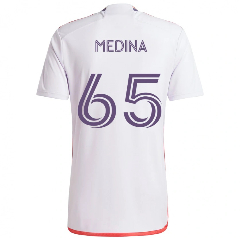 Danxen Damen Cristian Medina #65 Weiß Lila Auswärtstrikot Trikot 2025/26 T-Shirt Österreich