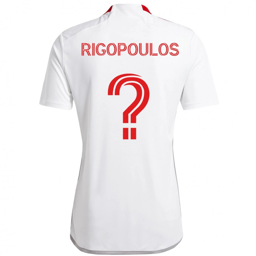 Danxen Damen Theo Rigopoulos #0 Weiß Rot Auswärtstrikot Trikot 2025/26 T-Shirt Österreich
